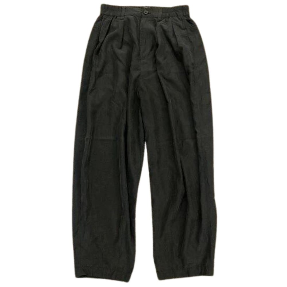 BDG black wide leg pleated front button waist crop pants with pockets, size S